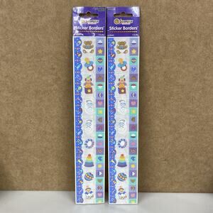 SANDYLION Sticker Borders Baby Shower Nursery Scrapbook Lot Of 2